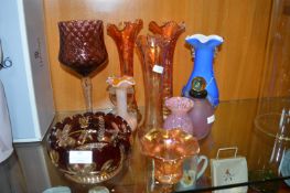 Carnival Glass Vases etc.