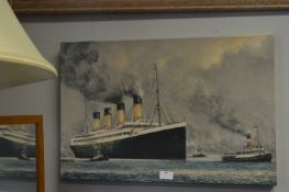 Canvas Wall Print of a Liner