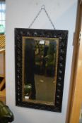 Painted Victorian Mirror with Gilt Slip