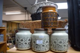 Hornsea Pottery Storage Jars, Jars, Cornrows, and