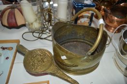 Brass Coal Bucket and Bellows