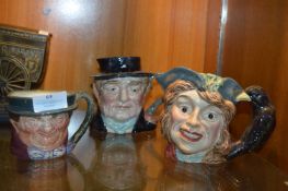 Two Beswick Character Jugs and a Small Royal Doult