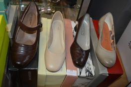 Four Pairs of Ladies Shoes Size: 3 Shuropdy, Tozzi