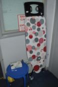 Ironing Board, Side Table and a Travel Iron