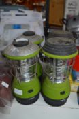 Four Camping Lanterns (2x Solar, 2X Battery)