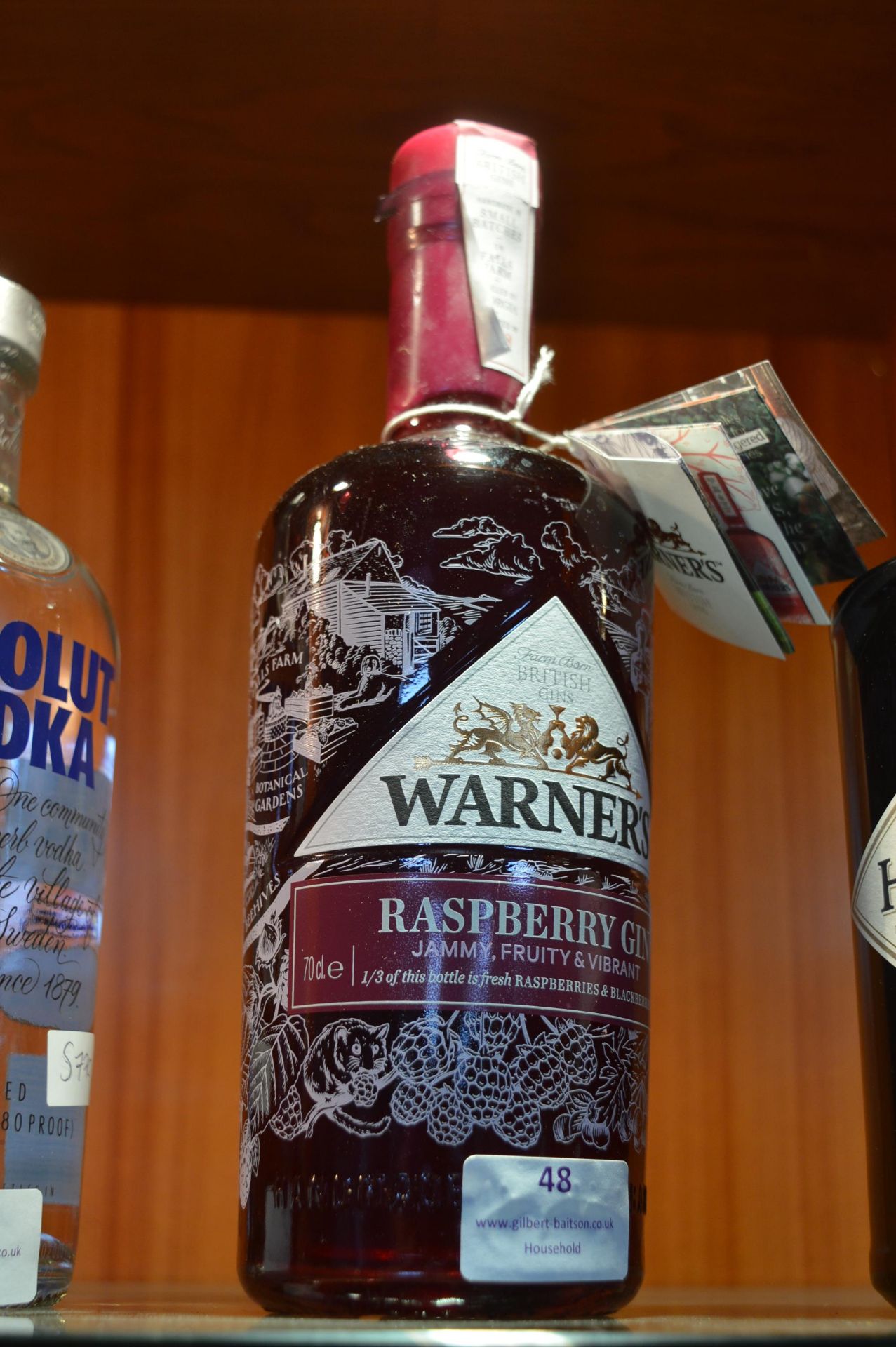 Warner's Raspberry Gin 70cl