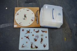 Cheeseboard, Surface Saver and a Cake Box (All New)