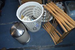 Laundry Basket, Clothes Airer, Pedal Bin, and Elec