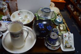 Large Lot of Decorative Victorian Pottery, Cheese