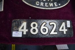 Reproduction Cast Iron Railway Sign No.48624