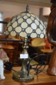 Small Leaded Glass Table Lamp