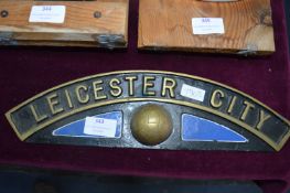 Reproduction Brass Leicester City Football Club
