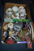 Two Boxes of Pottery Including Doulton Everyday, p