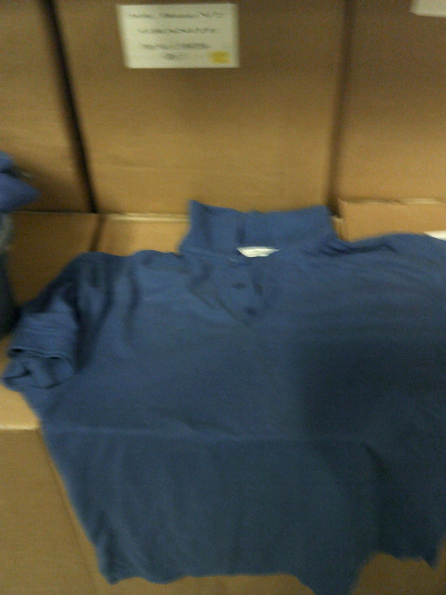 * 12 x new blue polo shirts - Image 2 of 2