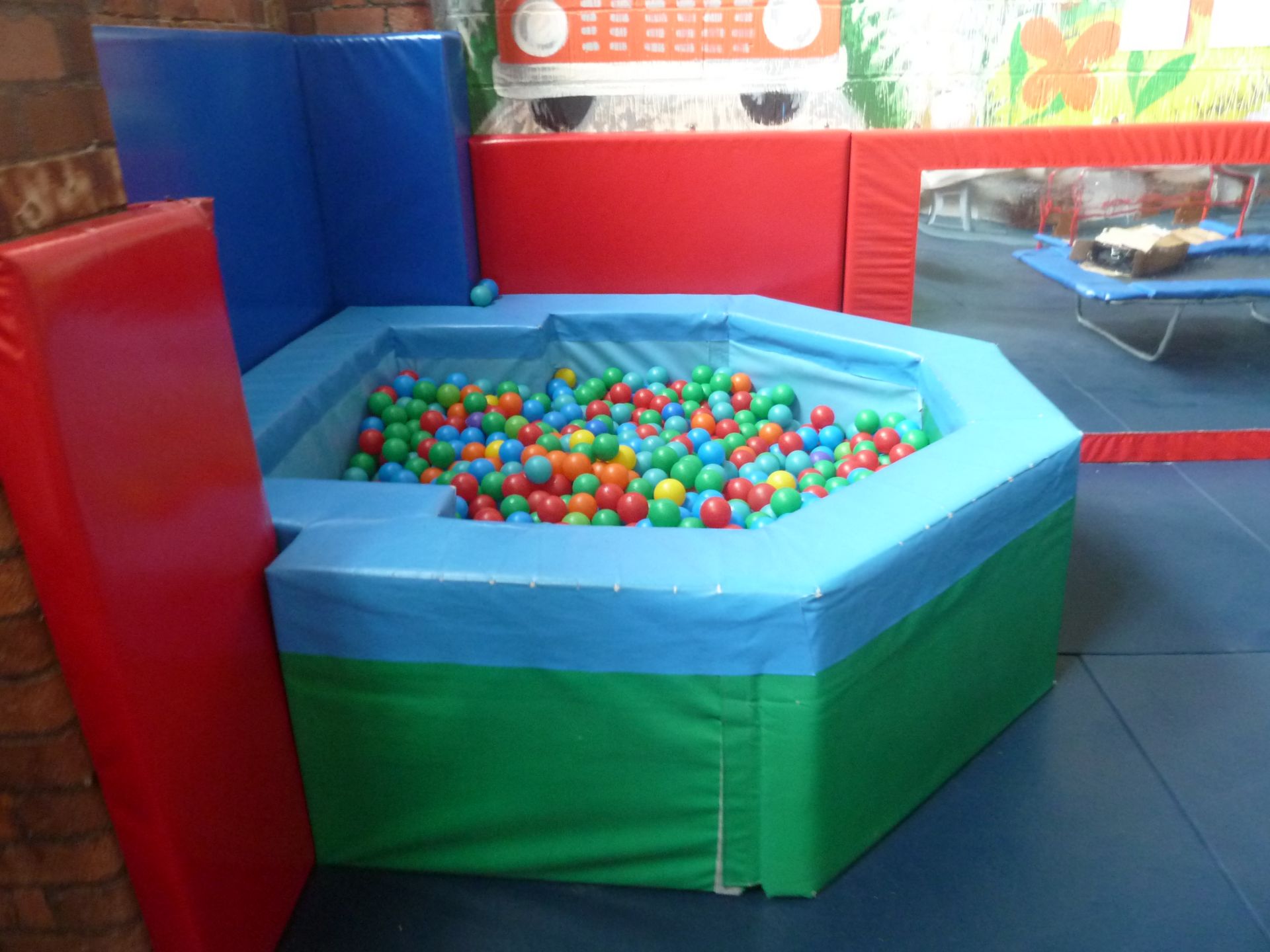 *deep ball pool with balls. 2100w x 2200d x 650h. Foam construction - ideal for smaller children, Re - Image 3 of 4