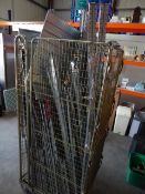 * large quantity of S/S racking in various widths approx 2000h, 400d. With 50+ shelves