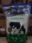 *4 x boxes - super granulated semi skimmed milk pouches