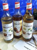 *3 x Monin syrups