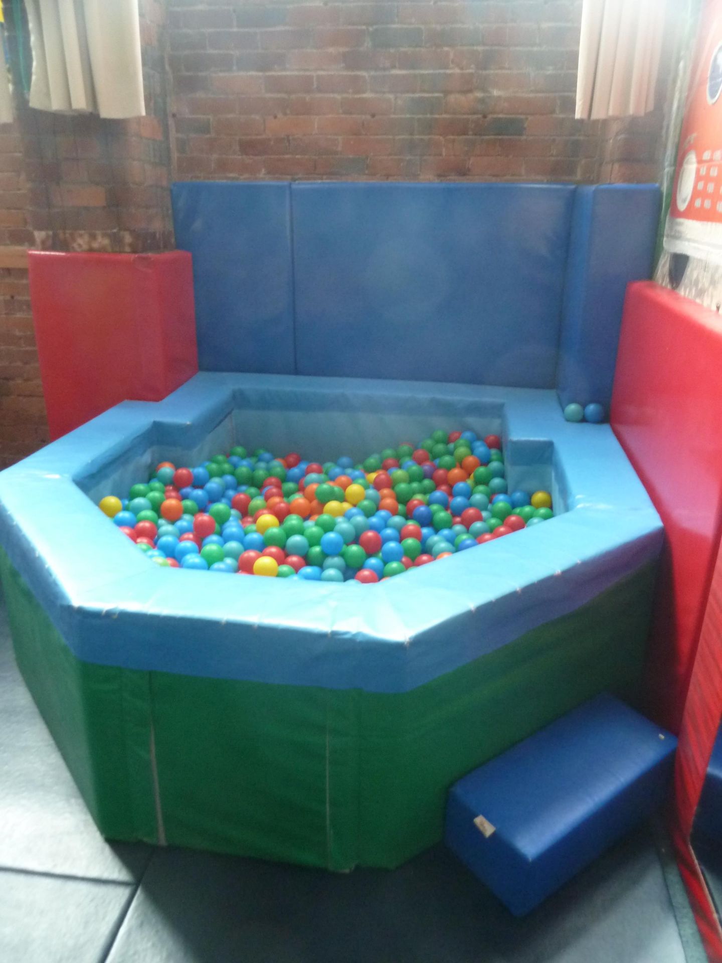 *deep ball pool with balls. 2100w x 2200d x 650h. Foam construction - ideal for smaller children, Re - Image 2 of 4