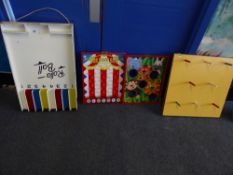 *set of 4 wooden board games