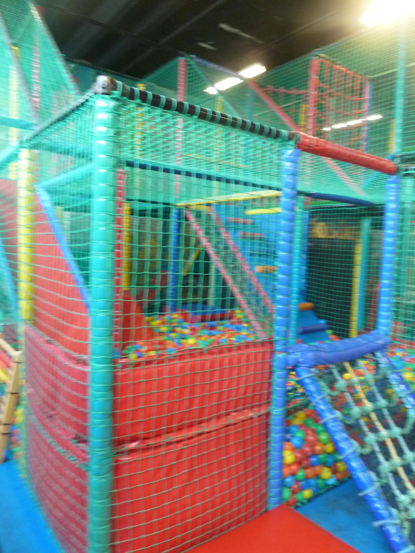 *Large soft play construction - 7.8m w x 5.8m d x 4.2m h. Constructed over two levels - Image 6 of 34