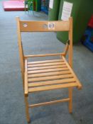 *8 x wooden folding chairs