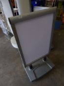 * external poster stand with wieghted base