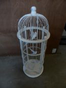 * white birdcage with artifical birds - 750h