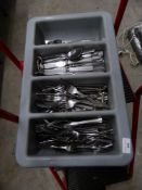 * grey cutlery with assorted cutlery