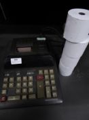 * Casio DR-320B receipt printing calculator with 4 rolls