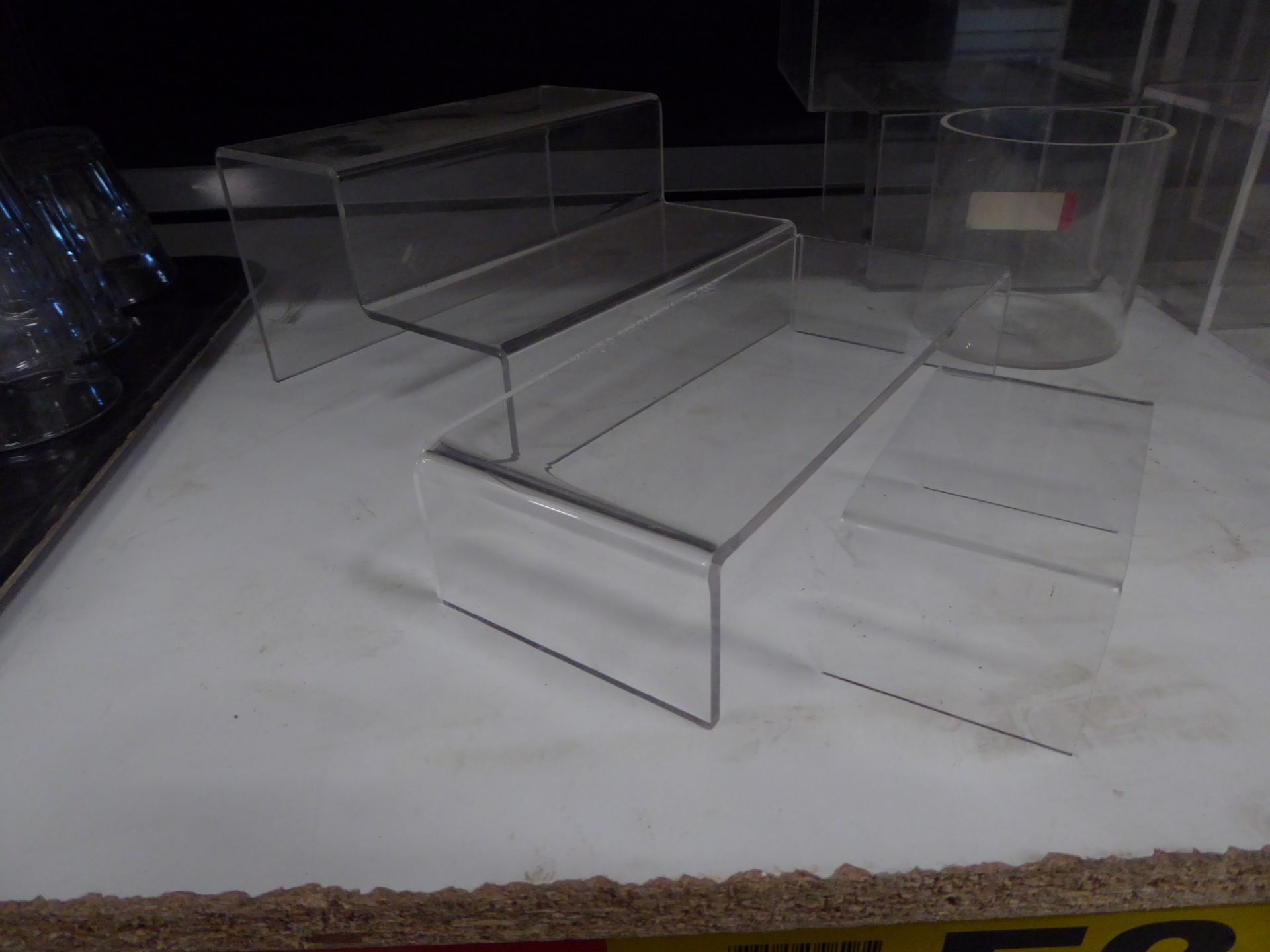 * large quantity (50+ items) of acrylic boxes, pots, stands - Image 3 of 4