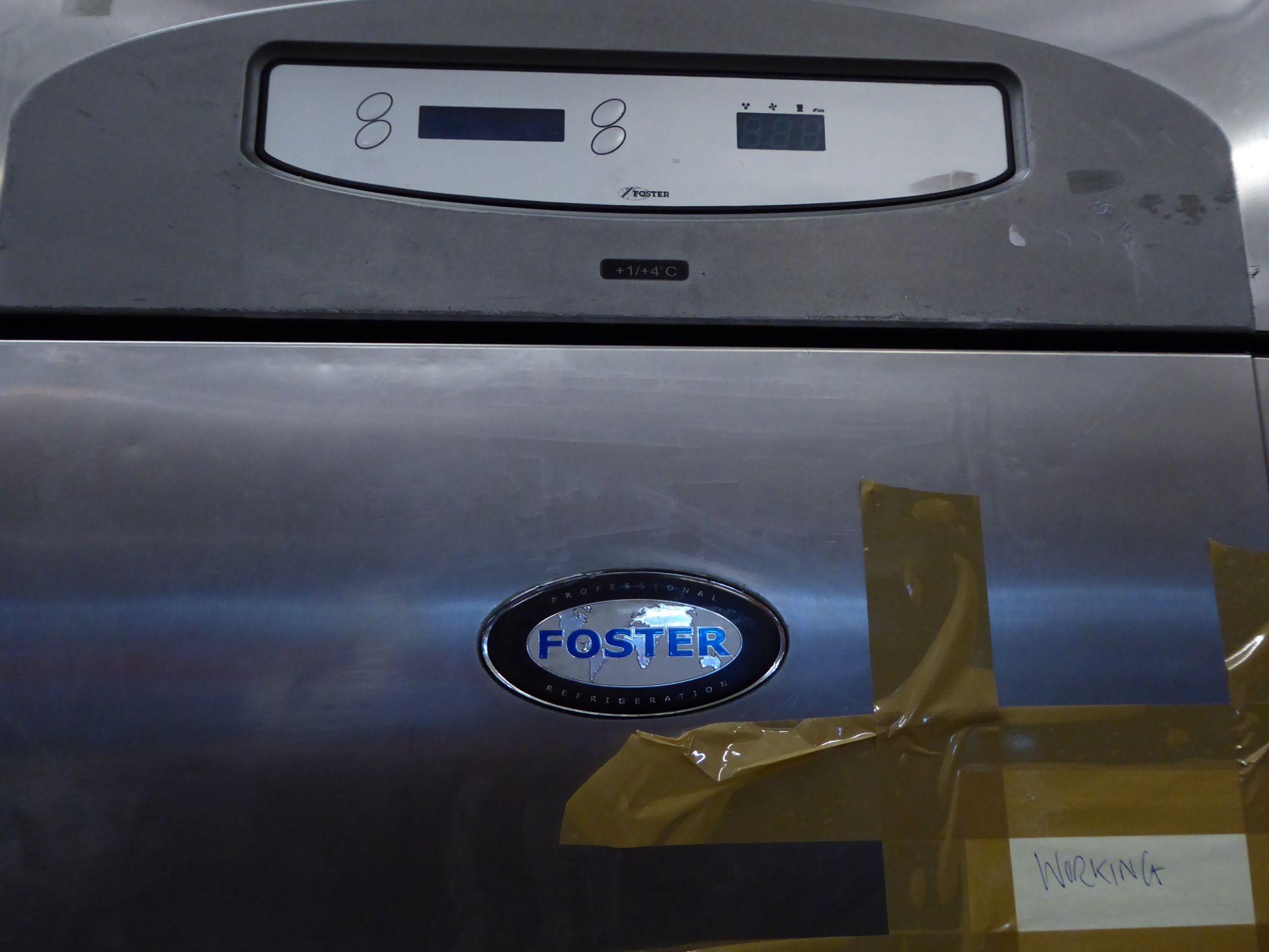 * Foster S/S upright fridge on castors. 680w x 900d x 2050h - Image 2 of 3