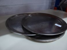 * 5 x round S/S trays