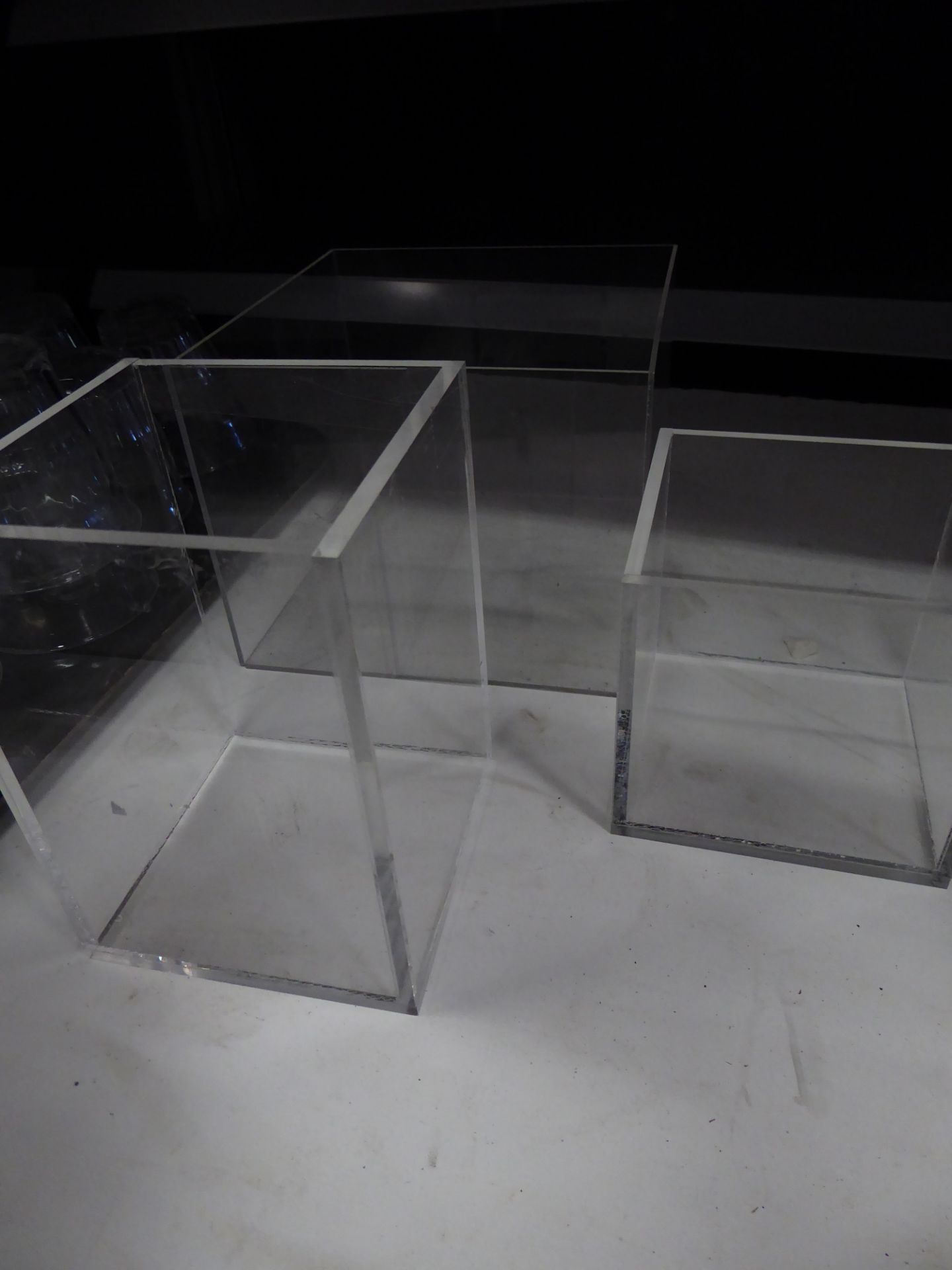 * large quantity (50+ items) of acrylic boxes, pots, stands - Image 2 of 4