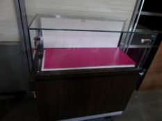* glass display cabinates - with drawers underneath. 1000w 500d x 1100h
