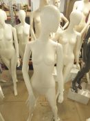* mannequin - white/female/glass stand