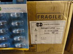 *Five Boxes of 200 G4 12V 5W Clear Halogen Bulbs