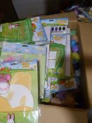 *Box of Easter Mask Kits, Plastic Eggs, Posters wi