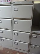 *Silverline Metal Four Drawer Filing Unit