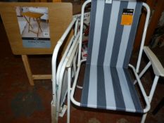 *Two Beach Chairs and a Folding TV Table (AF)