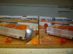 *Two Buffet Servers/Warming Trays (AF)