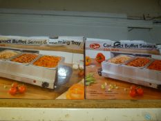 *Two Buffet Servers/Warming Trays (AF)