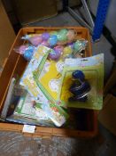 *Box of Easter Craft Sets, Plastic Eggs, Balloon,