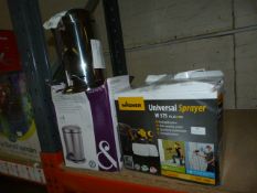 *Universal Sprayer and Two 5L Stainless Steel Bins