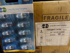 *Five Boxes of 200 G4 12V 5W Clear Halogen Bulbs