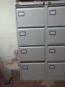 *Silverline Metal Four Drawer Filing Unit