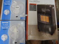 *Portable Gas Heater and Two 16" Wall Fans (AF)