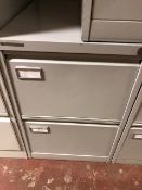 *Two Drawer Metal Filing Unit