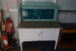 Marble Topped Painted Edwardian Wash Stand