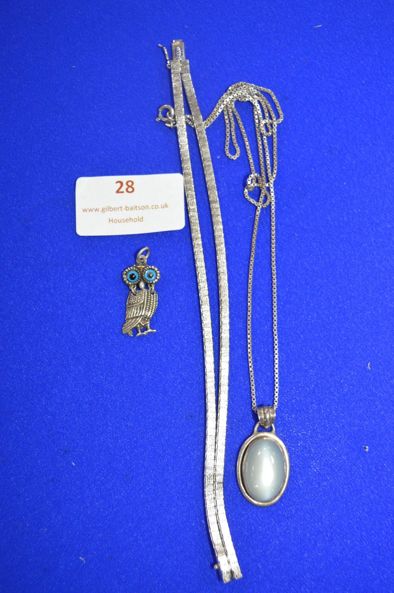 Assorted Sterling Silver Jewellery; Bracelets, Pendants, etc.